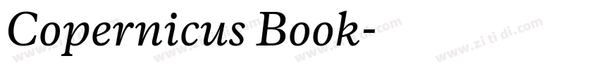 Copernicus Book字体转换